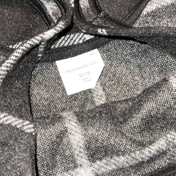 Abercrombie kids a&f girls plaid pinafore dress size 13/14 100% polyester - Picture 4 of 6
